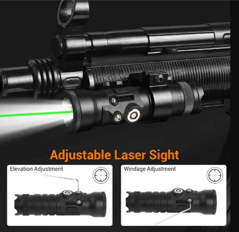 FLASHLIGHT AND LASER WITH MOUNTS - PICATINNY FIT - NeonSales {{ shop.shopifyCountryName }}
