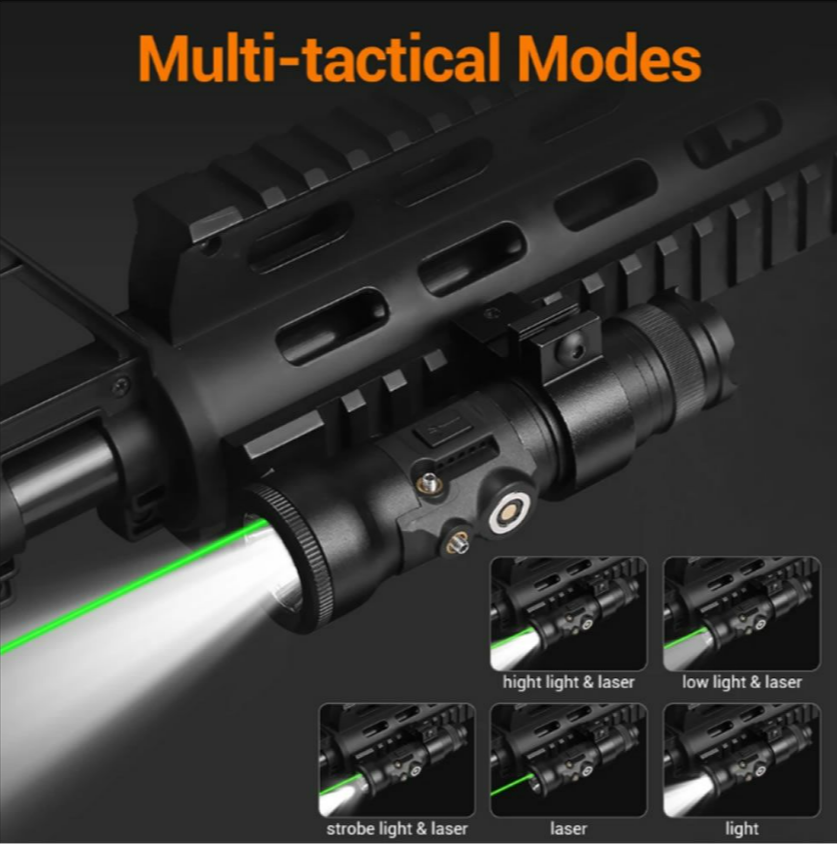 FLASHLIGHT AND LASER WITH MOUNTS - PICATINNY FIT - NeonSales {{ shop.shopifyCountryName }}