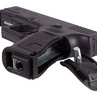 Generic G19-style 4.5mm CO2 BB pistol - CO2 grip compartment detail