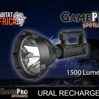 GAMEPRO Ural rechargeable spotlight side view