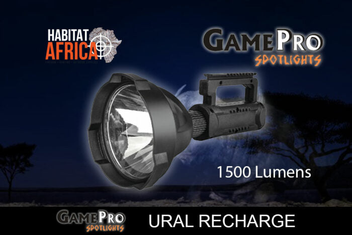 GAMEPRO Ural rechargeable spotlight side view