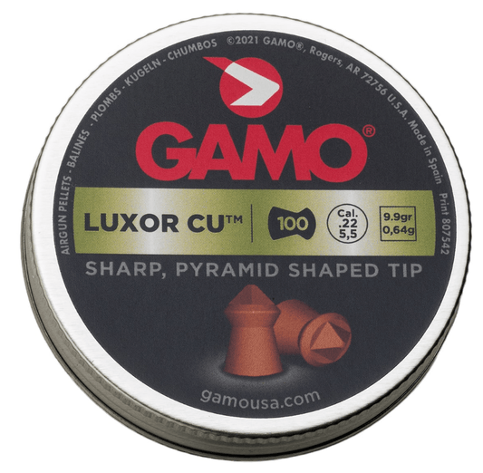 GAMO 5.5MM LUXOR CU 9.9GR- 100PCS - NeonSales {{ shop.shopifyCountryName }}