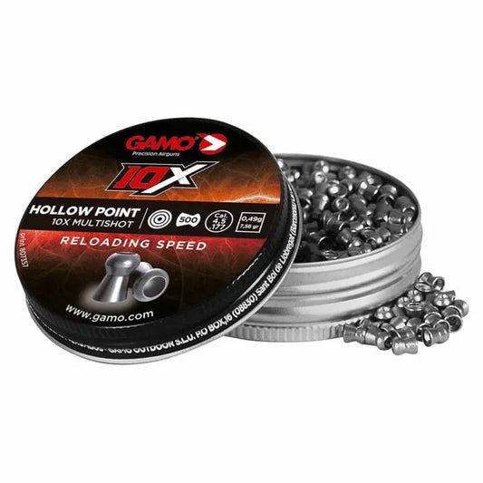 GAMO HOLLOWPOINT 10X .177 7.5GR PELLETS - 500'S - NeonSales {{ shop.shopifyCountryName }}