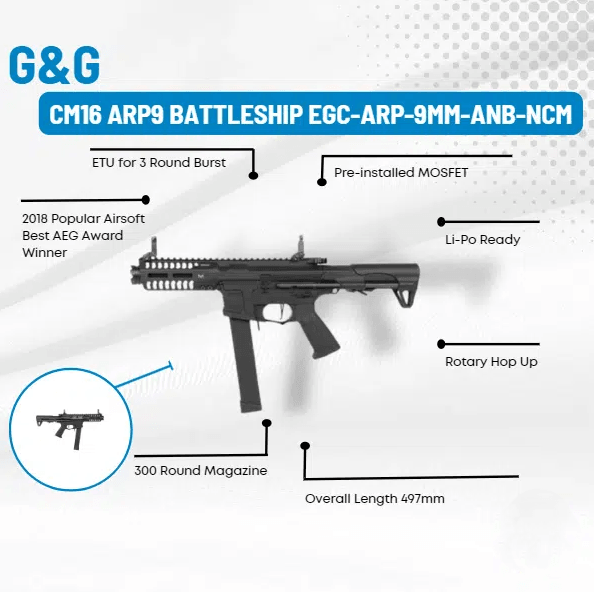 G&G ARMAMENT ARP9 MARKER - BATTLESHIP GREY - NeonSales {{ shop.shopifyCountryName }}