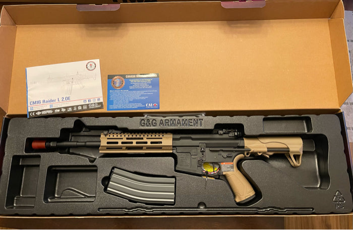 G&G ARMAMENT CM16 RAIDER L 2.0E MARKER- DESERT TAN - NeonSales {{ shop.shopifyCountryName }}