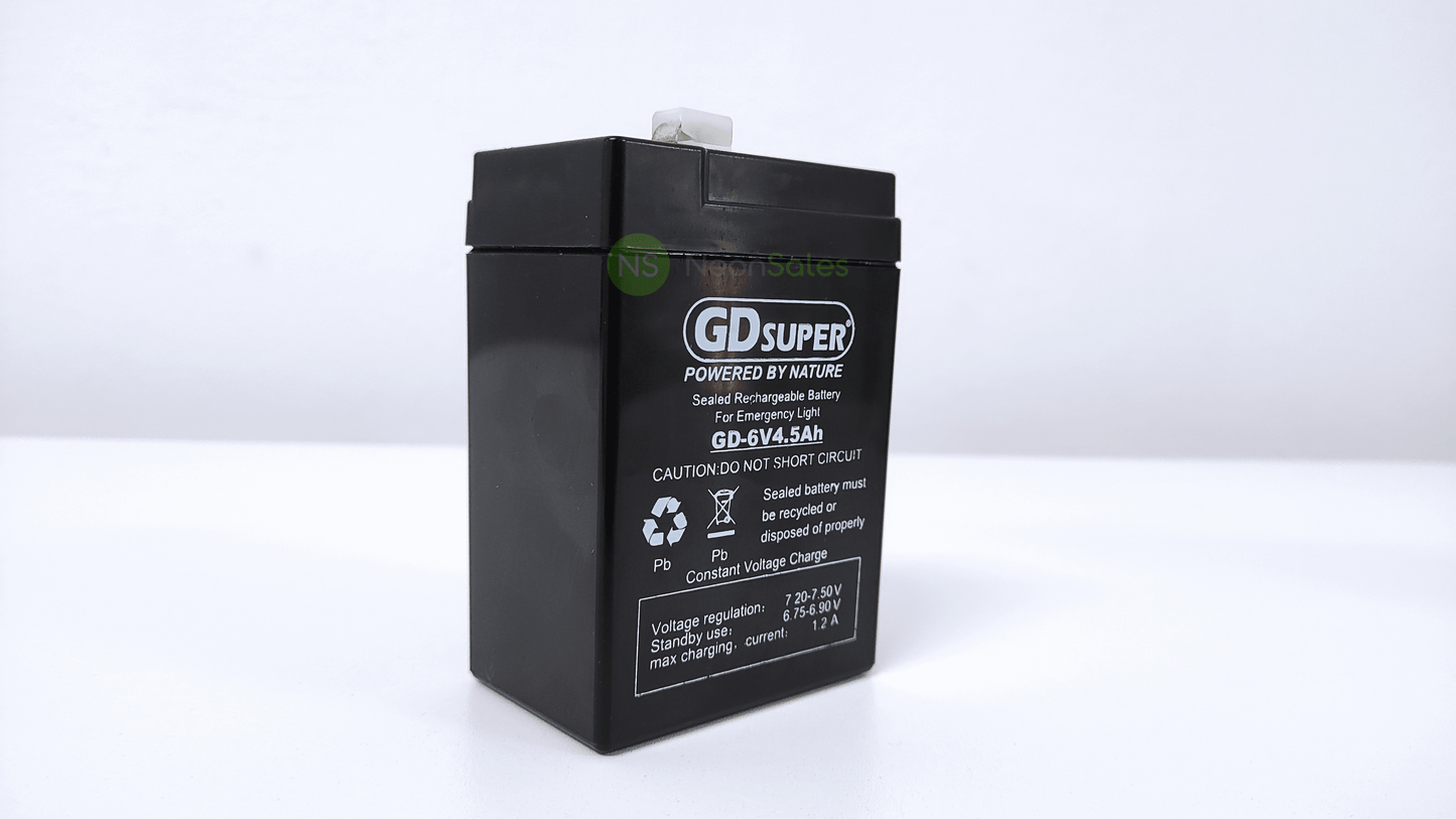 GD SUPER SLA BATTERY (6V / 4.5AH) - GD-6V4.5AH - NeonSales {{ shop.shopifyCountryName }}