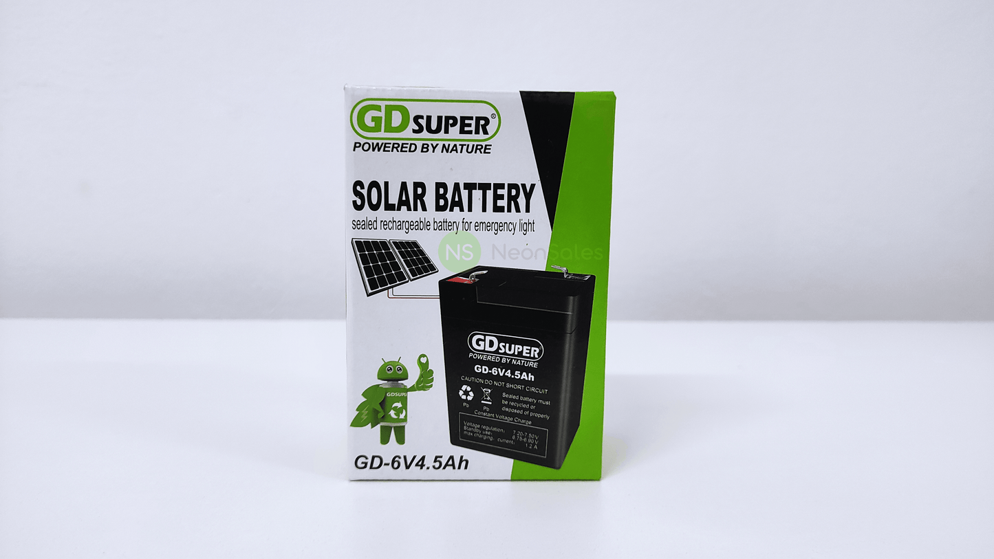 GD SUPER SLA BATTERY (6V / 4.5AH) - GD-6V4.5AH - NeonSales {{ shop.shopifyCountryName }}