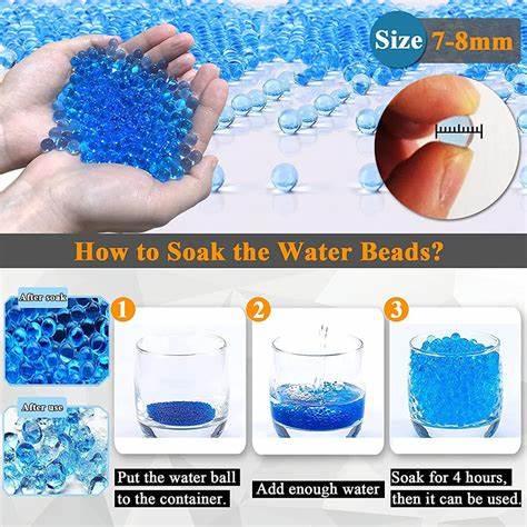 GEL BLASTER GELLETS (BLUE) 7-8MM - 500's - NeonSales {{ shop.shopifyCountryName }}