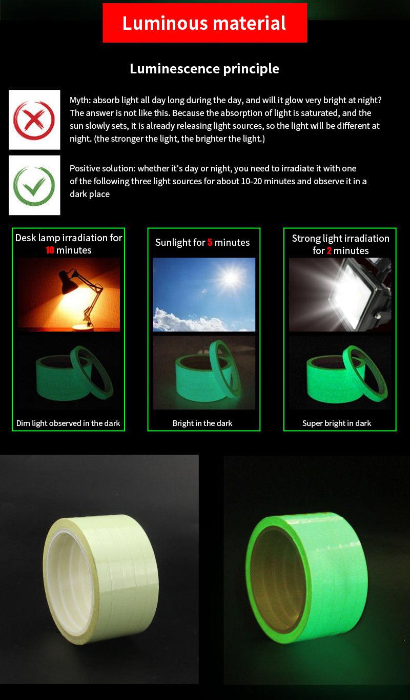 GLOW-IN-THE-DARK ADHESIVE TAPE, 10X1000MM - NeonSales South Africa