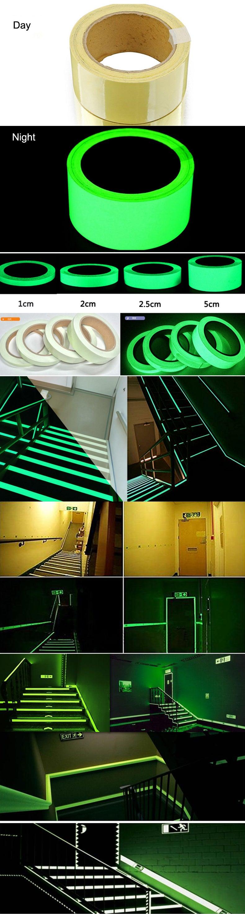 GLOW-IN-THE-DARK ADHESIVE TAPE, 10X1000MM - NeonSales South Africa