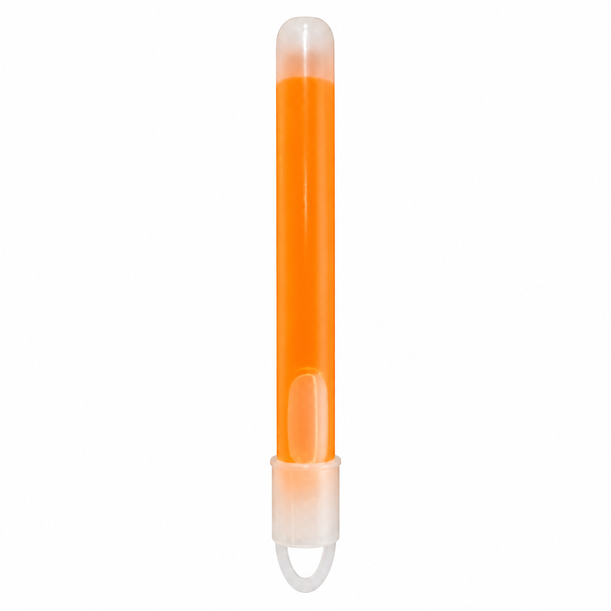 Orange 8cm glow stick front view