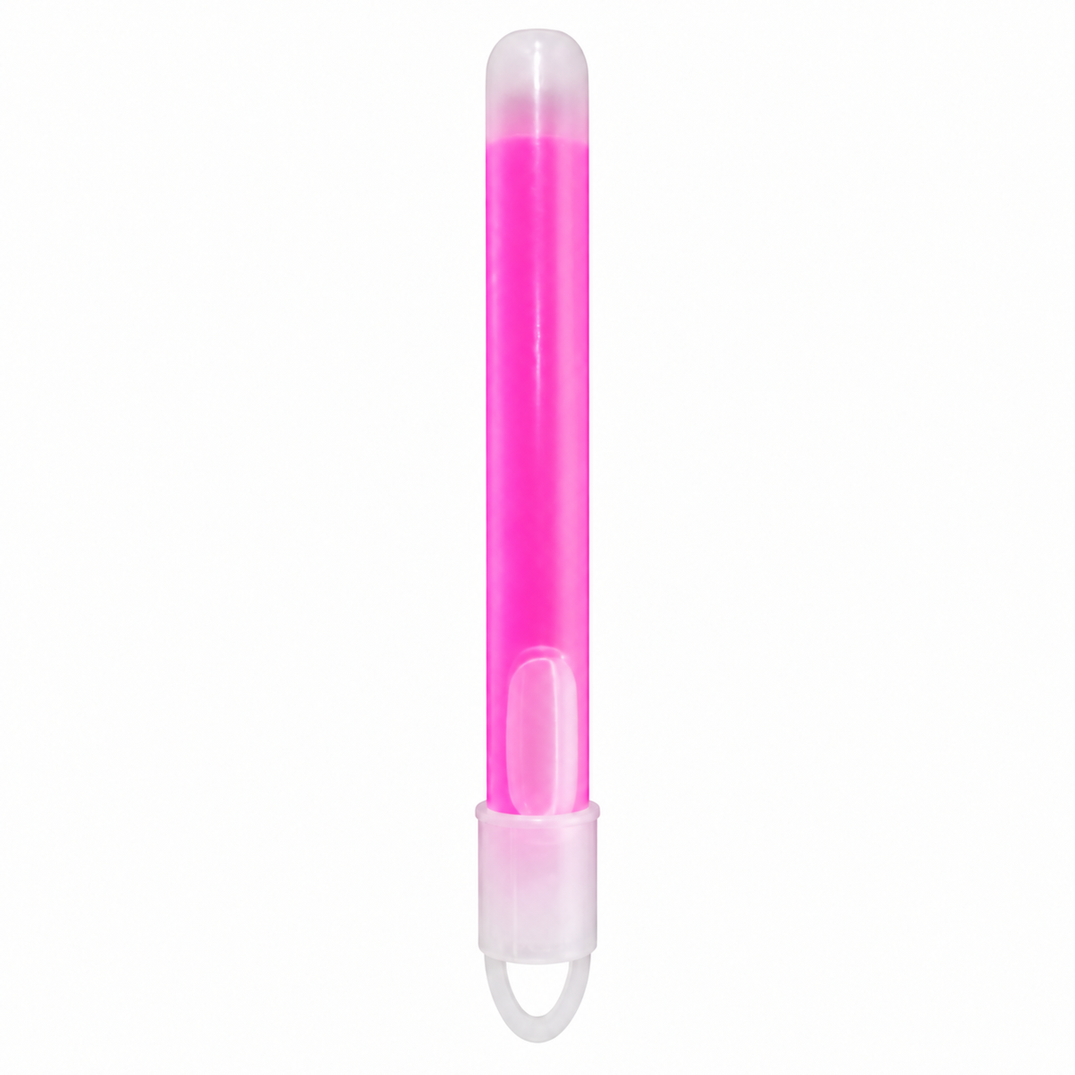 Pink 8cm glow stick front view