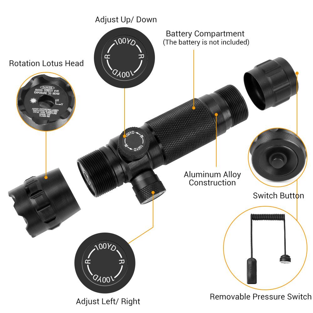 GREEN LASER POINTER KIT FOR RIFLE - NeonSales South Africa