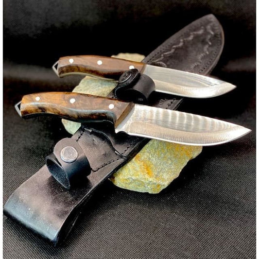 HANDMADE TURKISH KNIFE SET FATHER SON LEATHER