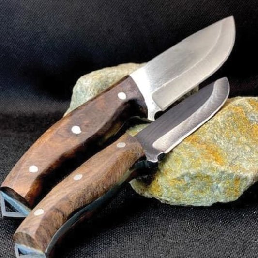 HANDMADE TURKISH KNIFE SET FATHER SON LEATHER