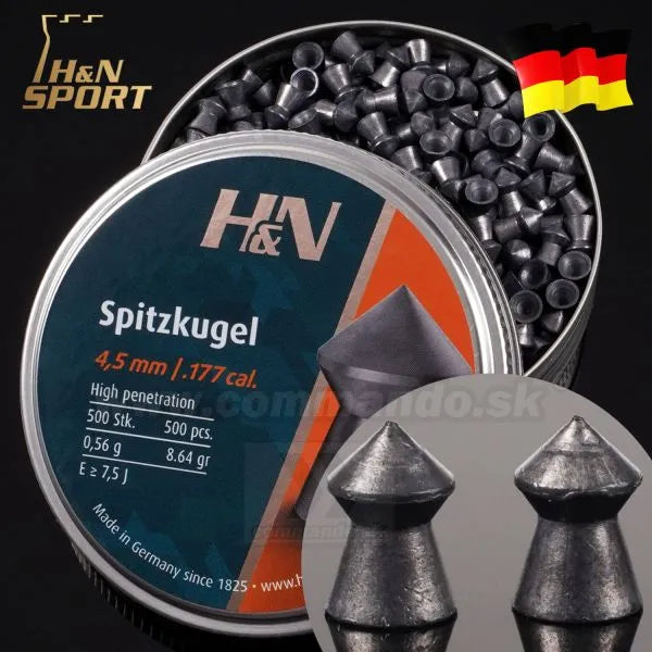 H&N 4.5MM SPITZKUGEL 8.64GR - 500's - NeonSales {{ shop.shopifyCountryName }}