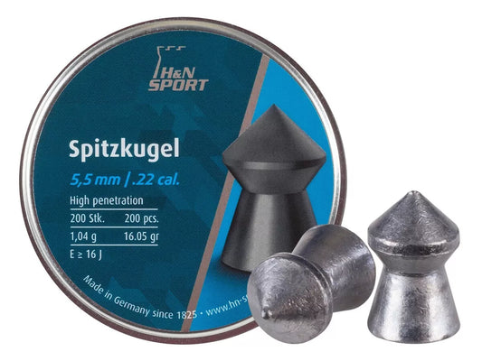 H&N 5.5MM SPITZKUGEL 16.05GR - 200's - NeonSales {{ shop.shopifyCountryName }}