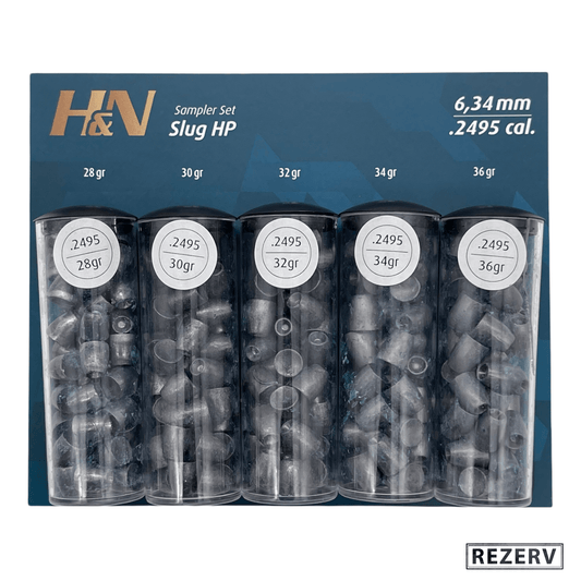 H&N SLUG HP SAMPLER PACK .249 (40's) - 5 VIALS - NeonSales {{ shop.shopifyCountryName }}
