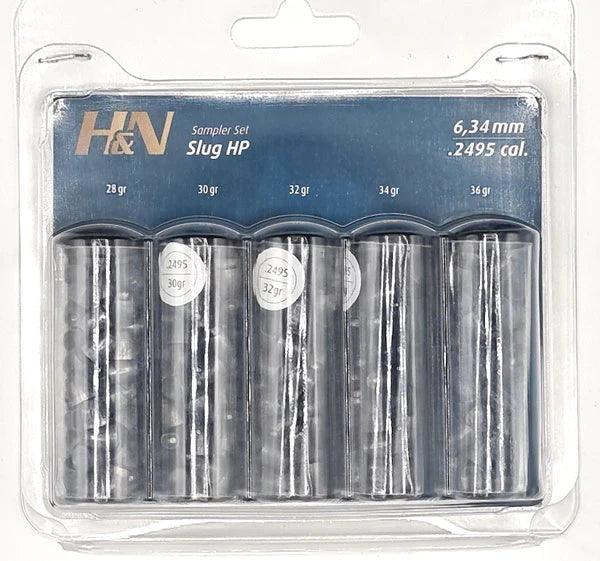 H&N SLUG HP SAMPLER PACK .249 (40's) - 5 VIALS - NeonSales {{ shop.shopifyCountryName }}