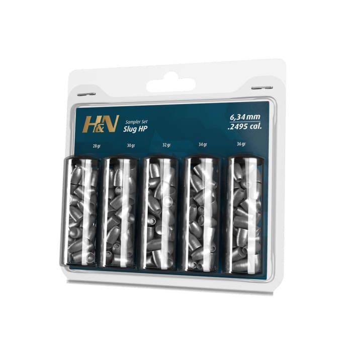 H&N SLUG HP SAMPLER PACK .250 (40's) - 5 VIALS - NeonSales {{ shop.shopifyCountryName }}