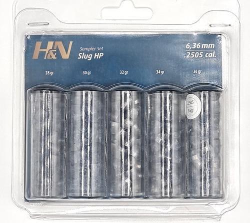 H&N SLUG HP SAMPLER PACK .250 (40's) - 5 VIALS - NeonSales {{ shop.shopifyCountryName }}