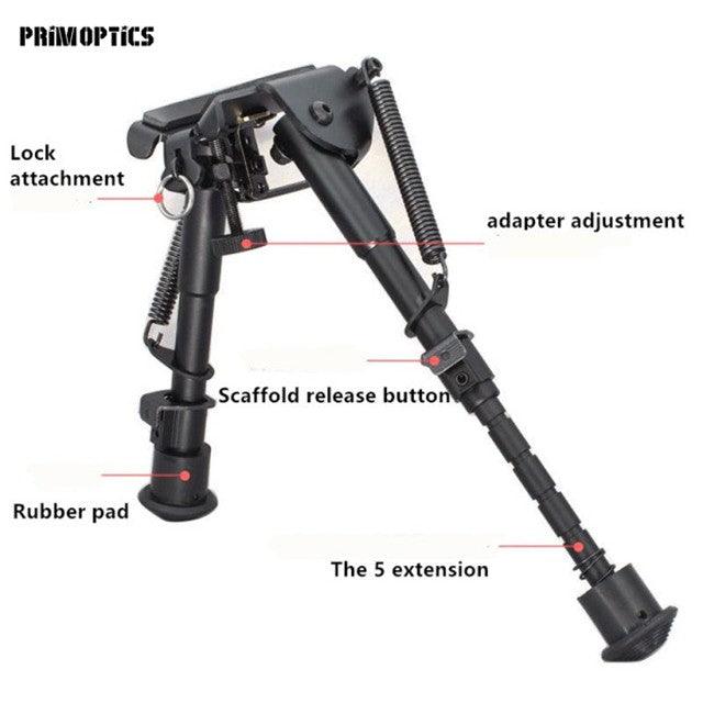 HARRIS MOUNTED BIPOD, 6 - 9" W/ PICATINNY ADAPTER - NeonSales {{ shop.shopifyCountryName }}