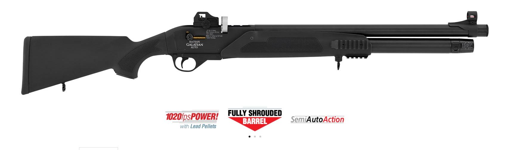 HATSAN GALATIAN AUTO VI PCP RIFLE (SYNTH) .22 CAL - NeonSales {{ shop.shopifyCountryName }}