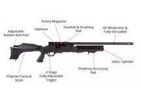 HATSAN HERCULES 1000CC (67 J) PCP RIFLE, .22 CAL - NeonSales {{ shop.shopifyCountryName }}