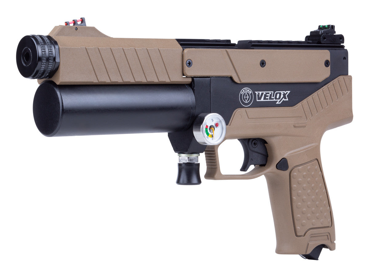 HATSAN VELOX SEMIAUTO PCP PISTOL FDE - .22 CAL - NeonSales {{ shop.shopifyCountryName }}