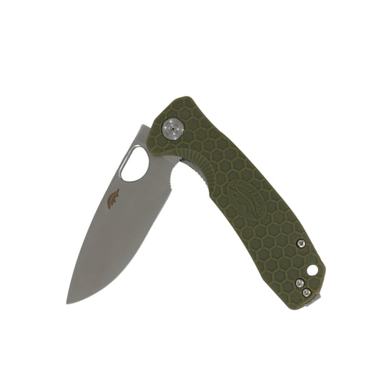 Honey Badger Large D2 drop point knife Green