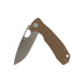 Honey Badger Large Drop Point Flipper Tan