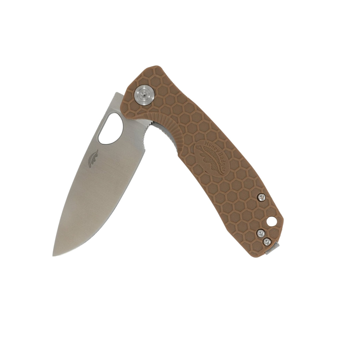 Honey Badger Medium Drop Point Flipper Tan