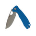 Honey Badger Medium Drop Point Flipper Blue