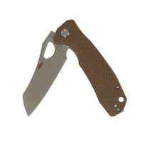 Honey Badger Large D2 wharncleaver knife Tan