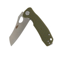 Honey Badger Small D2 wharncleaver knife Green