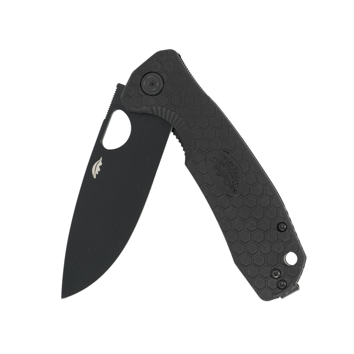 Honey Badger Large D2 drop point knife Black