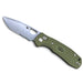 Honey Badger Medium/Large Cross-Bolt Tanto 50/50 Green