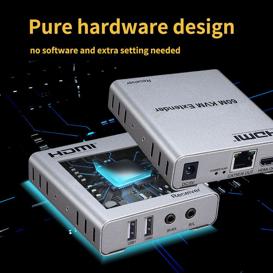 HDMI KVM EXTENDER WITH AUDIO 60M - NeonSales {{ shop.shopifyCountryName }}