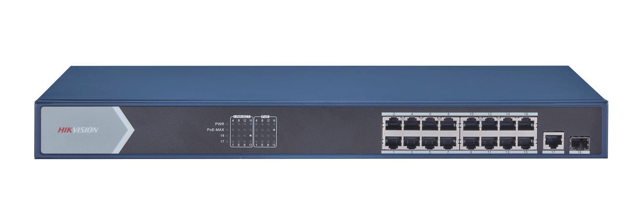 HIK 16 PORT GIGABIT POE SWITCH DS-3E0518P-E - NeonSales South Africa