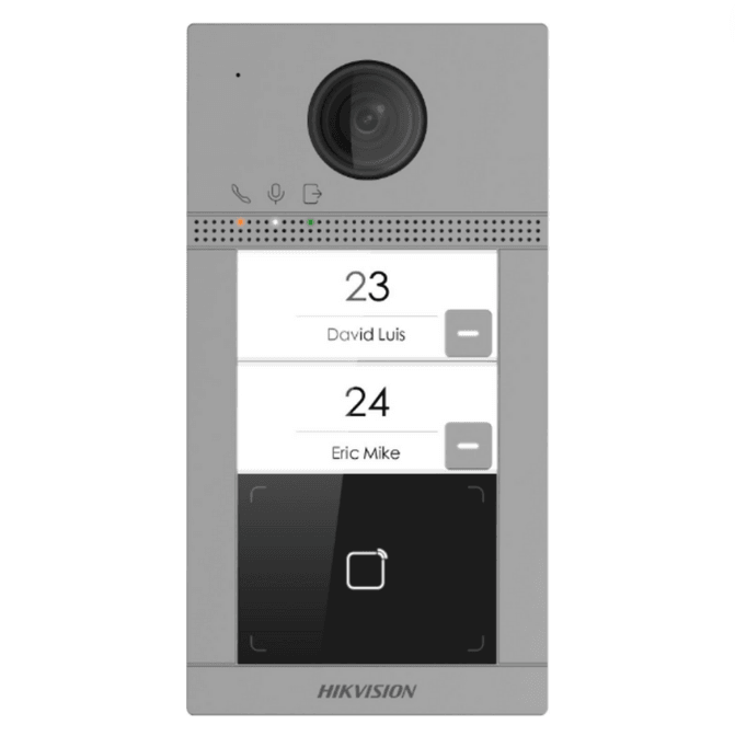 HIK 2 BUTTON WIFI METAL DOOR STATION FLUSH MOUNT - NeonSales {{ shop.shopifyCountryName }}