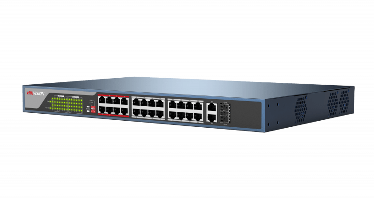 HIK 24PORT 100 MBPS MANAGED POE SWITCH DS-3E1326P- - NeonSales {{ shop.shopifyCountryName }}