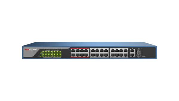 HIK 24PORT 100 MBPS MANAGED POE SWITCH DS-3E1326P- - NeonSales South Africa