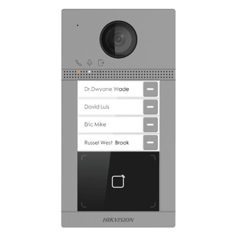 HIK 4 BUTTON METAL DOOR STATION - NeonSales {{ shop.shopifyCountryName }}