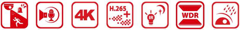 HIK 8MP ACUSENSE IP DOME 4MM DS-2CD2386G2-ISU/SL - NeonSales South Africa