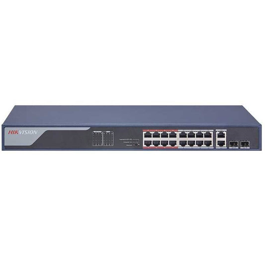 HIKVISION 16 PORT 10-100 P DS-3E1318P-EI(O-STD)(B) - NeonSales {{ shop.shopifyCountryName }}