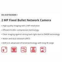 HIKVISION 2MP IP BULLET 2.8MM DS-2CD1023G0E-I - NeonSales {{ shop.shopifyCountryName }}