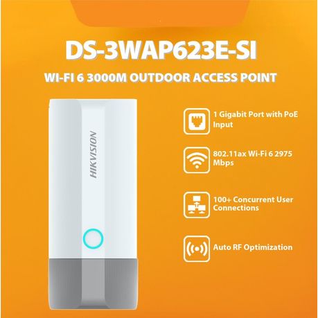 HIKVISION 3000M WIFI 6 OUTDOOR ACCESS POINT - NeonSales {{ shop.shopifyCountryName }}