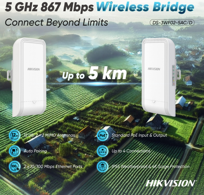 HIKVISION 5GHZ WIRELESS OUTDOOR CPE - NeonSales {{ shop.shopifyCountryName }}