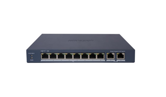 HIKVISION 8 PORT SMART POE SWITCH DS-3E1510P-EI - NeonSales {{ shop.shopifyCountryName }}