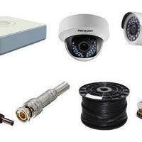 HIKVISION 8 CHANNEL HYBRID CCTV KIT - representative Hikvision 8-channel package